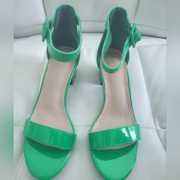 Allegra K Shoes - Allegra K Vibrant Green Patent Heels